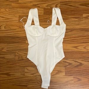 Cream, Zara bodysuit.